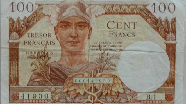 100 francs Trésor Public type 1955