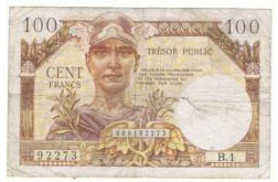 100 francs Trésor Public type 1955