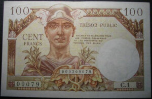 100 francs Trésor Public type 1955