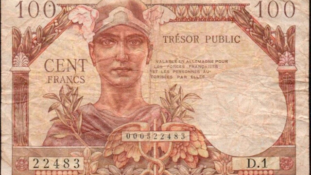 100 francs Trésor Public type 1955