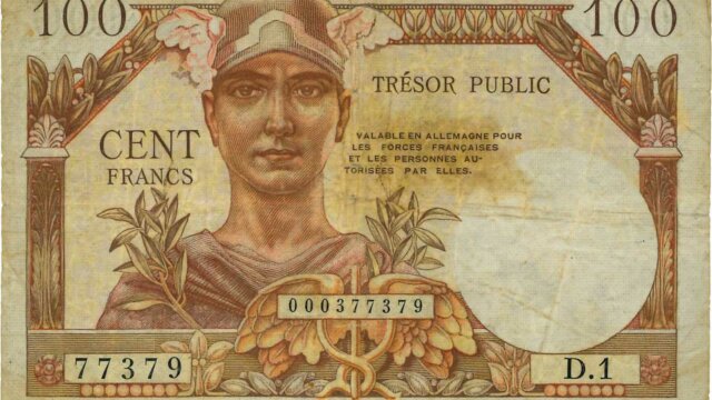 100 francs Trésor Public type 1955