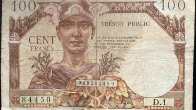 100 francs Trésor Public type 1955