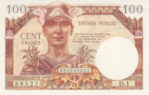 100 francs Trésor Public type 1955