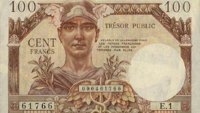 100 francs Trésor Public type 1955