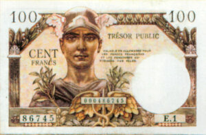 100 francs Trésor Public type 1955