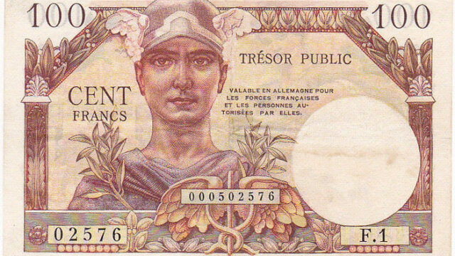 100 francs Trésor Public type 1955