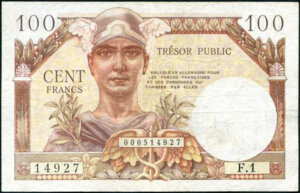 100 francs Trésor Public type 1955