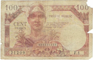 100 francs Trésor Public type 1955