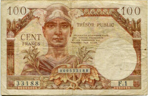 100 francs Trésor Public type 1955