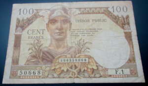 100 francs Trésor Public type 1955