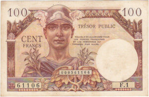 100 francs Trésor Public type 1955