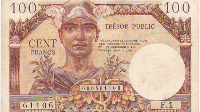 100 francs Trésor Public type 1955