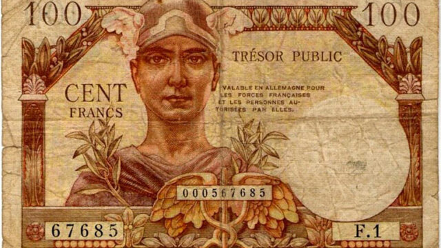 100 francs Trésor Public type 1955