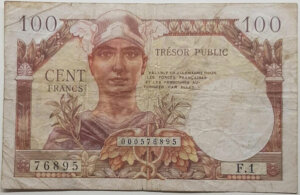 100 francs Trésor Public type 1955