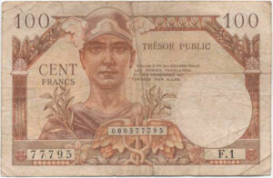 100 francs Trésor Public type 1955