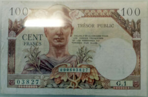 100 francs Trésor Public type 1955