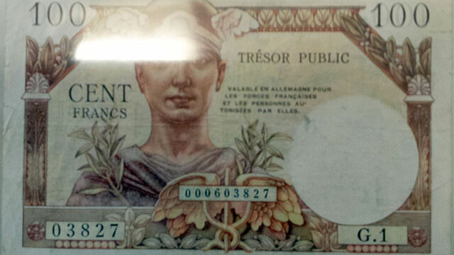 100 francs Trésor Public type 1955