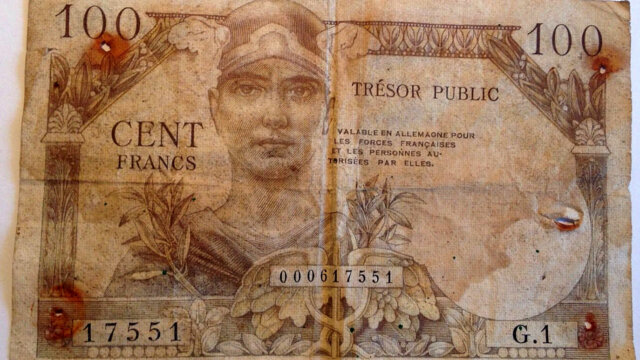 100 francs Trésor Public type 1955