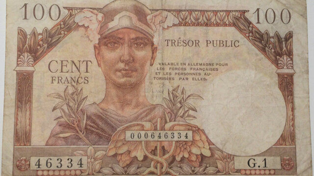 100 francs Trésor Public type 1955