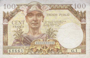 100 francs Trésor Public type 1955