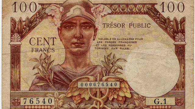 100 francs Trésor Public type 1955