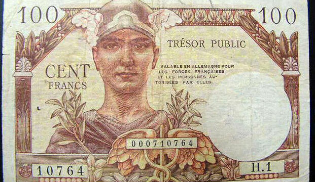 100 francs Trésor Public type 1955