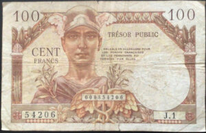 100 francs Trésor Public type 1955