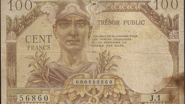 100 francs Trésor Public type 1955