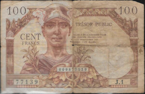 100 francs Trésor Public type 1955