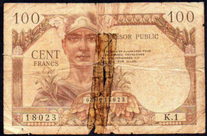 100 francs Trésor Public type 1955