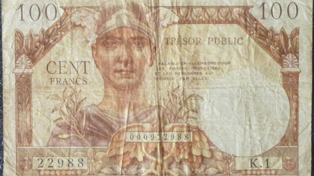 100 francs Trésor Public type 1955