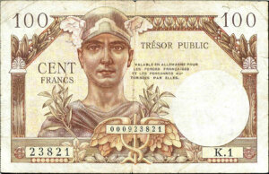 100 francs Trésor Public type 1955