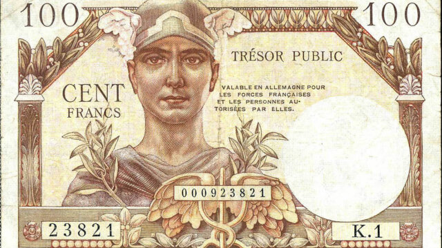 100 francs Trésor Public type 1955