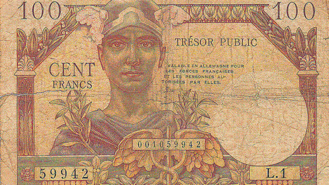 100 francs Trésor Public type 1955