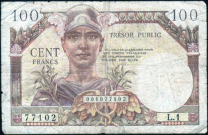 100 francs Trésor Public type 1955