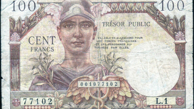 100 francs Trésor Public type 1955