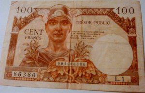 100 francs Trésor Public type 1955