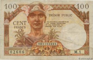 100 francs Trésor Public type 1955