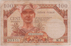 100 francs Trésor Public type 1955