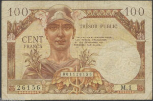 100 francs Trésor Public type 1955