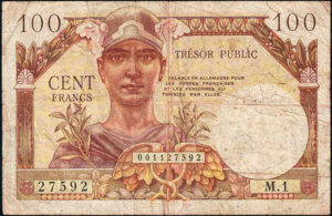 100 francs Trésor Public type 1955