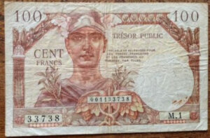 100 francs Trésor Public type 1955