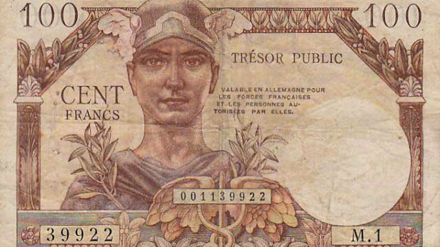 100 francs Trésor Public type 1955