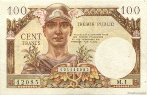 100 francs Trésor Public type 1955