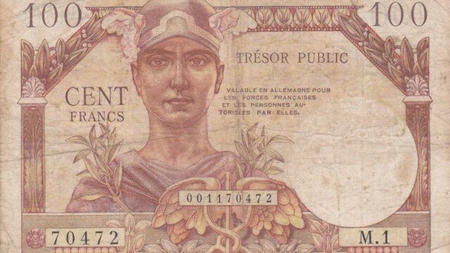 100 francs Trésor Public type 1955