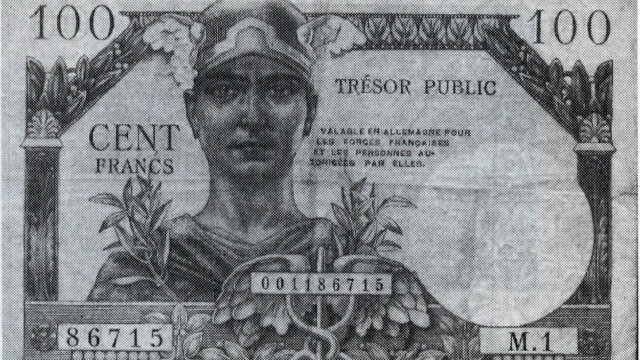 100 francs Trésor Public type 1955