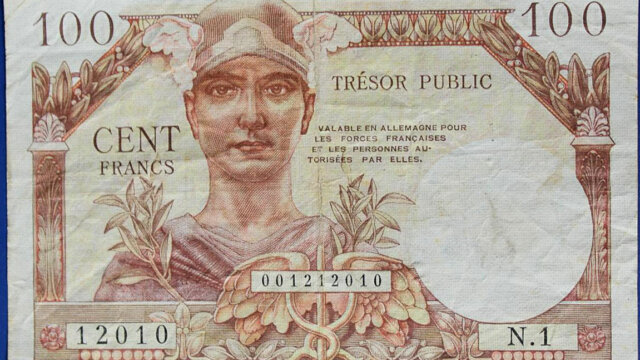 100 francs Trésor Public type 1955