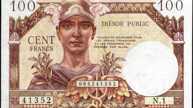 100 francs Trésor Public type 1955