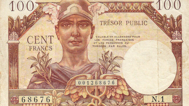 100 francs Trésor Public type 1955