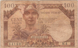 100 francs Trésor Public type 1955